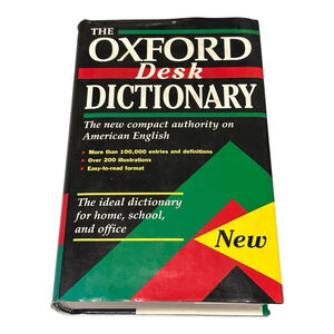 Oxford Desk Dictionary by Laurence Urdang (1995, Hardcover)